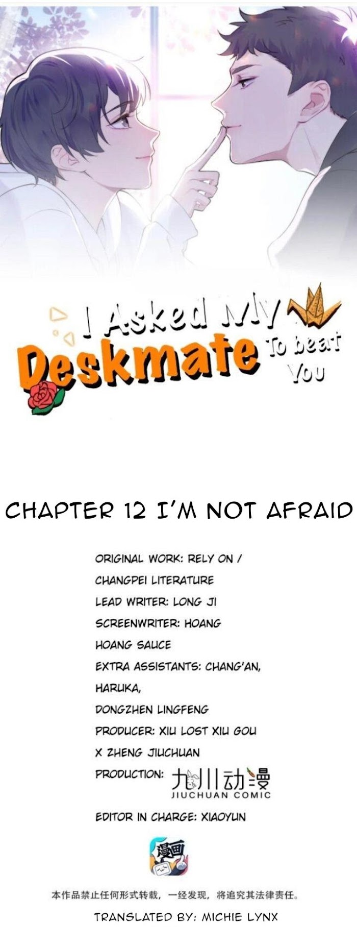 I'll Get My Deskmate To Hit You Read I Asked My Deskmate To Beat You Manga English Online [Latest